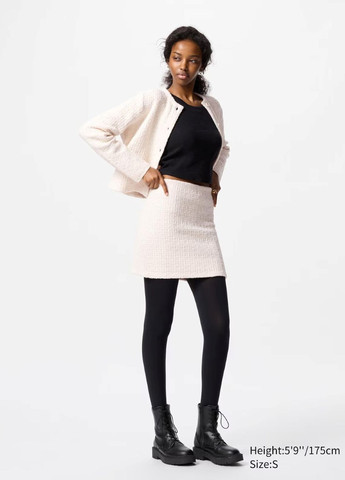 Молочный демисезонный кардиган Uniqlo