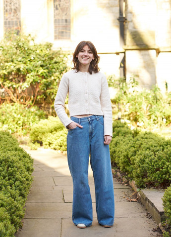 Молочный демисезонный кардиган Uniqlo