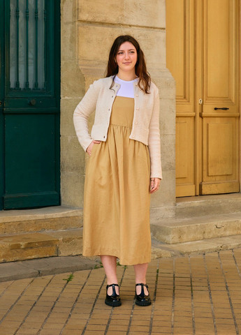 Молочный демисезонный кардиган Uniqlo