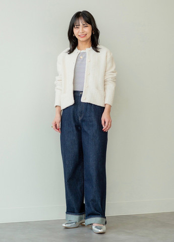 Молочный демисезонный кардиган Uniqlo