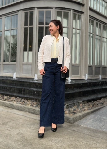 Молочный демисезонный кардиган Uniqlo