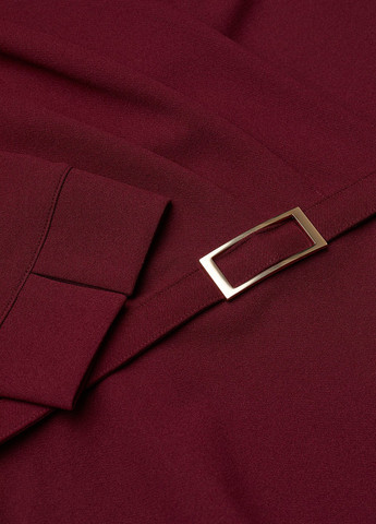 Вишневое кэжуал платье силуэтная H&M однотонное