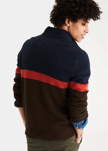 Коричневий демісезонний пуловер пуловер American Eagle
