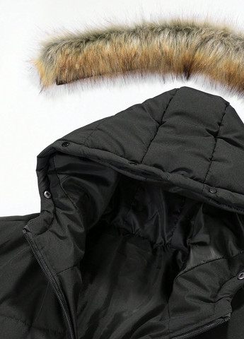 Чорна демісезонна куртка SHEIN