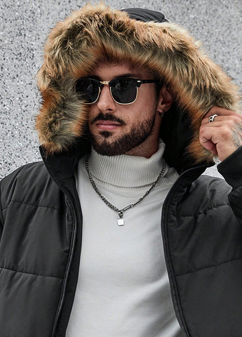 Чорна демісезонна куртка SHEIN