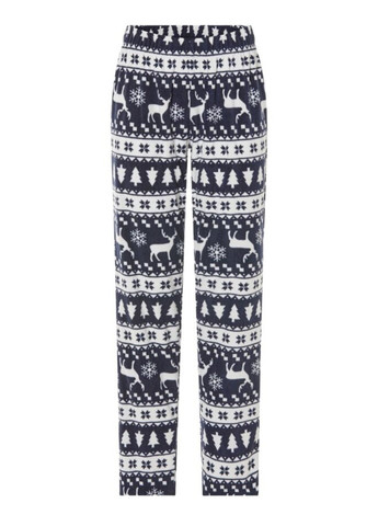 Темно-синя зимня піжама (лонгслів, штани) Esmara