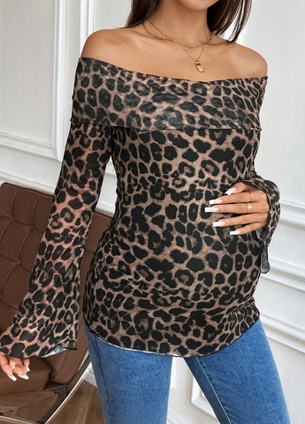 Комбинированная блуза для беременных SHEIN