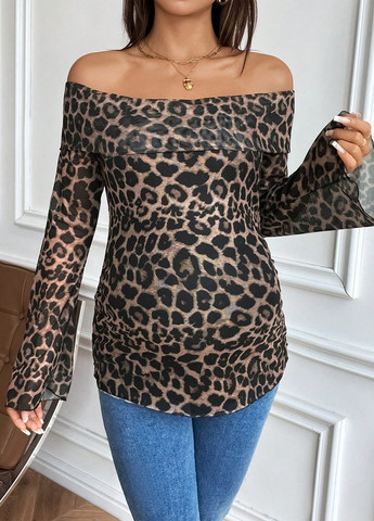 Комбинированная блуза для беременных SHEIN