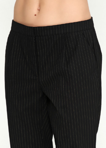 Черные кэжуал демисезонные прямые брюки B.Young
