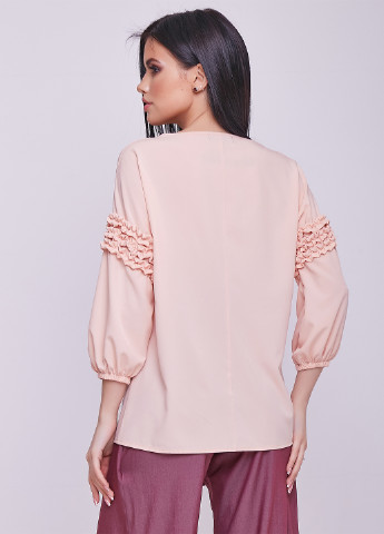 Персиковая демисезонная блуза ST-Seventeen