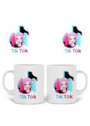 Кружка Харлі Квінн (Куінн) ТікТок (Harley Quinn TikTok) 330 мл горнятко керамічне (20259-1646) MobiPrint (219774786)