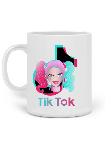 Кружка Харлі Квінн (Куінн) ТікТок (Harley Quinn TikTok) 330 мл горнятко керамічне (20259-1646) MobiPrint (219774786)