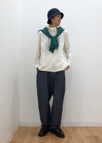 Темно-синие кэжуал демисезонные прямые брюки Uniqlo