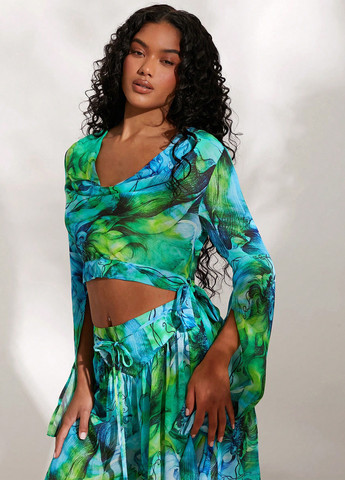 Комбінована блуза SHEIN