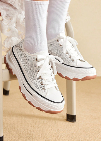 Кроссовки SHEIN белые демисезоны (337833374)