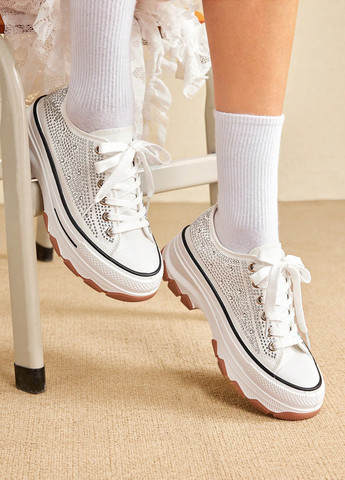 Кроссовки SHEIN белые демисезоны (337833374)