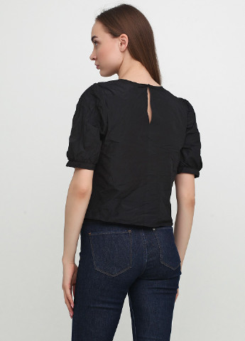 Чёрная черная летняя блуза H&M