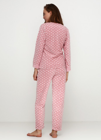 Розово-коричневая всесезон пижама (свитшот, брюки) Bahar