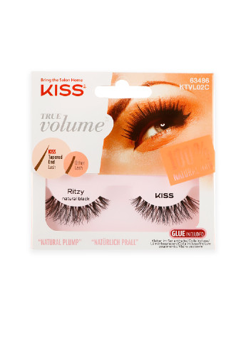 Накладные ресницы с клеем "Изысканная" Kiss true volume (254229585)