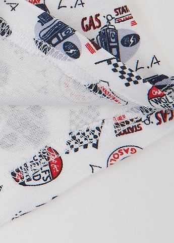 Білий демісезонний комплект (майка, труси) Фламинго