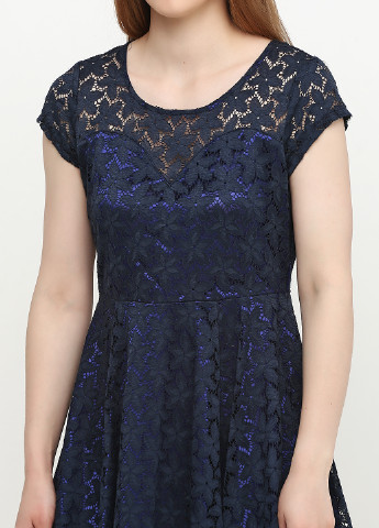 Темно-синее кэжуал платье Mela Loves London с абстрактным узором