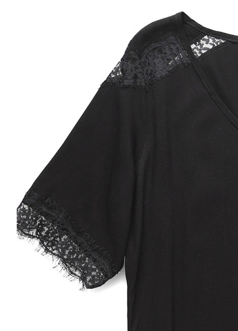 Чорна кежуал сукня а-силует Tigha однотонна