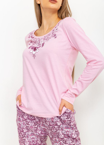 Светло-розовая всесезон пижама (лонгслив, брюки) лонгслив + брюки Ager