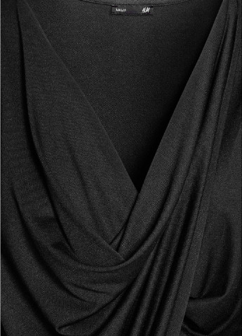Черная демисезонная блуза для кормящих H&M