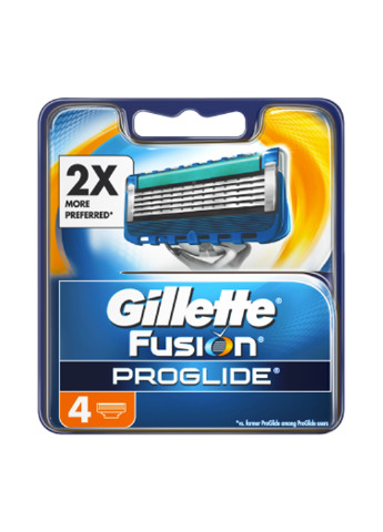 Сменные картриджи для бритья Fusion ProGlide (4 шт.) Gillette (138200496)