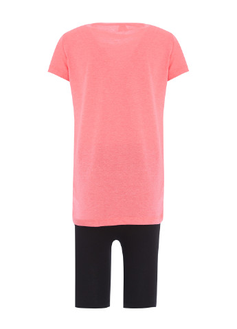 Розовый летний комплект(футболка, шорты) DeFacto