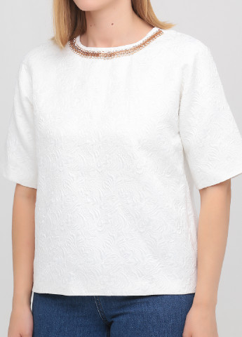 Белая демисезонная блуза NN
