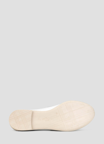 Белые мокасины Libero с бантом, с перфорацией