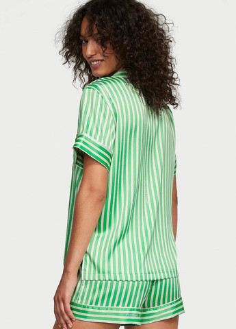 Зеленая всесезон пижама (рубашка, шорти) рубашка + шорты Victoria's Secret