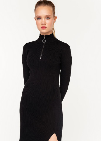 Черное кэжуал платье платье-водолазка befree
