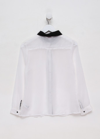 Белая однотонная блузка F&F демисезонная