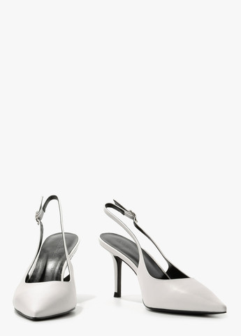 Le'BERDES Туфли слингбеки белый з натуральная кожа, украина — лето (322646240)