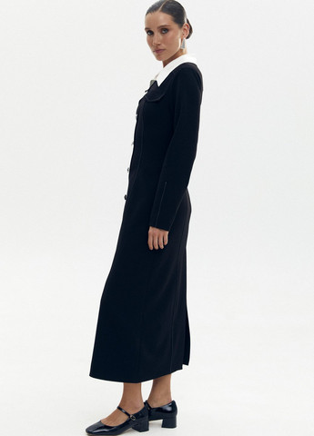 Чорна кежуал сукня а-силует Gepur однотонна