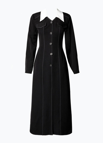 Чорна кежуал сукня а-силует Gepur однотонна