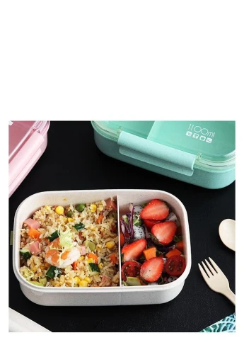 Ланч бокс для еды из эко пластика Delicious 1100 мл, бежевый No Brand (252825167)
