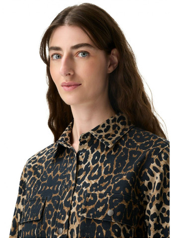 Коричневая кэжуал рубашка леопардовый Camel Active