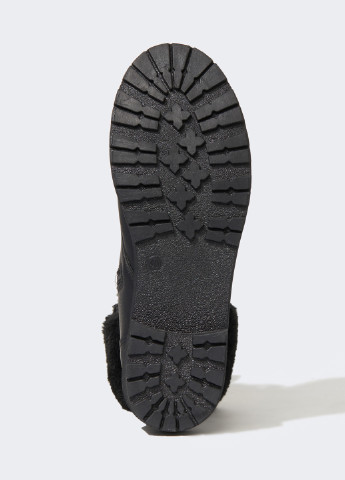 Зимние ботинки берцы DeFacto с мехом, со шнуровкой из искусственной кожи