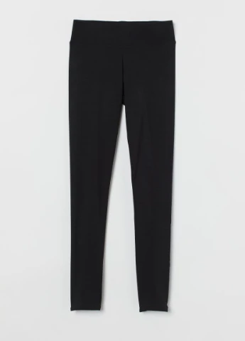Черные летние леггинсы из хлопка H&M