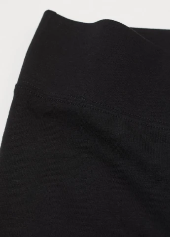 Черные летние леггинсы из хлопка H&M