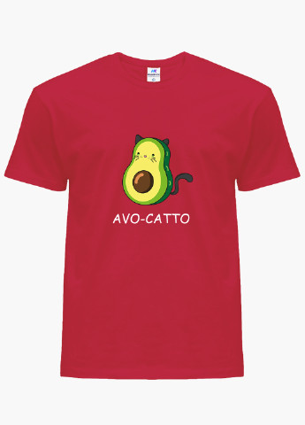 Красная демисезонная футболка детская авокадо (avocado)(9224-1372) MobiPrint