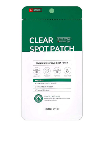 Патчи от воспалений и акне 30 Days Miracle Clear Spot Patch, 18 шт Some By Mi (184326328)