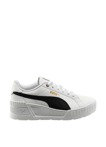 Кросівки 39098502 Puma Karmen Wedge White- Black-Gold чорно-білі демісезони (269540302)