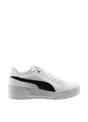 Чорно-білі осінні кросівки 39098502_2024 Puma Karmen Wedge White- Black-Gold
