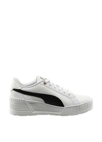 Кросівки 39098502 Puma Karmen Wedge White- Black-Gold чорно-білі демісезони (269540302)