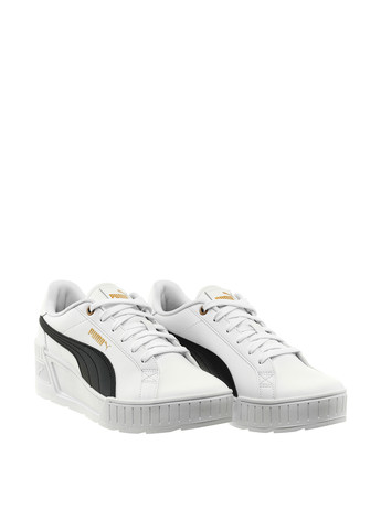 Кросівки 39098502 Puma Karmen Wedge White- Black-Gold чорно-білі демісезони (269540302)