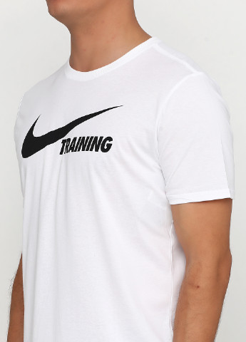 Белая футболка Nike TRAINING SWOOSH TEE